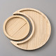 Деревянная тарелка для бутылок с лаком для ногтей&nbsp;AJEW-WH0314-34-1