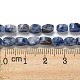 Fili di perle di diaspro macchia blu naturale G-M420-H06-03-5