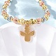 Браслеты из латуни BJEW-C090-02G-B-1