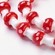 Brins de perles au chalumeau faites à la main sur le thème de l'automne X-LAMP-Q001-9-2