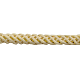 編み込みナイロン糸とゴールドメタリックコード  8プライ  レモンシフォン  3.5mm NWIR-R015-202-1
