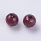 Perles vernissées de feuille en argent manuelles LAMP-J089-P05-2