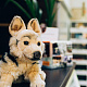 Gomakerer プラスチッククラフト犬の鼻 30 個  人形作り用品  ブラック  21mm DOLL-GO0001-01A-6