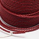 Eco-Friendly Braided Leather Cord WL-E008-4mm-08-2