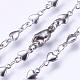 304 Stainless Steel Chain Necklaces STAS-P164-10P-2