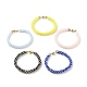 Bracelet en perles de verre au crochet BJEW-JB08083-1