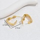 Brass Heart Stud Earrings XG2436-4