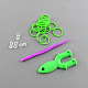 DIY Rubber Loom Bands Refills with Accessories X-DIY-R011-06-2