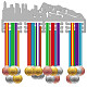 Scaffale da parete espositore porta medaglie in ferro alla moda ODIS-WH0023-084-1