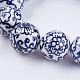 Hechos a mano de los abalorios de la porcelana azul y blanca PORC-G002-38-2