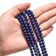 Chapelets de perles en lapis-lazuli naturel G-G423-6mm-AB-4
