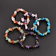 Bracelets extensibles avec perles en pierres mélangées naturelles et synthétiques BJEW-JB01824-1