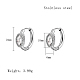 Boucles d'oreilles créoles en zircone cubique VX9431-05-1