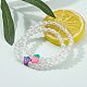 Transparent Acrylic Beaded Stretch Kids Bracelets BJEW-JB06324-02-2