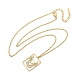 Ожерелье из нержавеющей стали 304 NJEW-D330-01G-02-2