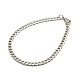 304 Stainless Steel Curb Chain/Twisted Chain Bracelet Making X-STAS-A028-N121P-1