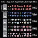 CRASPIRE 5 Bags 5 Styles PVC Plastic Floral Self Adhesive Decorative Stickers STIC-CP0001-07-2