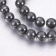 Electroplate Non-Magnetic Synthetic Hematite Beads Strands G-F585-D-10mm-2
