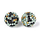 Тема Хэллоуина круглые смоляные стразы бусины OACR-T028-66E-1