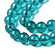 Chapelets de perles en verre peinte par pulvérisation transparent DGLA-R050-8mm-13-3