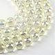 Electroplate Glass Beads Strands EGLA-Q062-12mm-A02-1