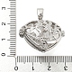 Acumular colgantes medallón de latón chapado KK-G475-03P-3