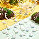 Dicosmetic 50 pieza de abalorios de conejo de resina con temática de Pascua RESI-DC0001-03-6