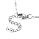 Rhombus Chain Necklaces X-NJEW-JN03495-01-3