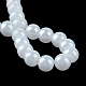 Electroplate Glass Beads Strands EGLA-Q062-6mm-E02-3
