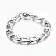 304 Stainless Steel Curb Chain Bracelets BJEW-L634-05E-P-1