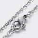 304 Stainless Steel Pendant Necklaces NJEW-E123-08-4