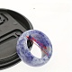 Простые кольца из натуральной яшмы с голубыми пятнами ZK0408-14-1