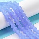 Imitation Jade Solid Color Glass Beads Strands EGLA-A034-J6mm-MD03-2