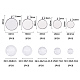 UNICRAFTALE 10 Sets 5 Sizes Pendant Jewelry Making Kits 304 Stainless Steel Pendant Cabochon Setting and Transparent Glass Cabochons Metal Large Hole Pendant Finding for DIY Pendant Jewelry Making DIY-UN0001-02P-3