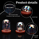 PandaHall Elite 8 Sets 2 Style Iridescent Glass Dome Cover DJEW-PH0001-25-4