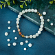 Chgcraft 150 pièces 6 styles perles de pierre solaire lumineuses brillent dans les perles sombres perles rondes en pierre naturelle en vrac pour bricolage bracelet perles artisanat G-CA0001-55-4