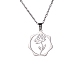 Stainless Steel Pendant Necklaces PW-WG57218-08-1