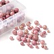 340pcs 4 tailles perles de rhodonite naturelles G-LS0001-26-2