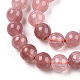 Chapelets de perles de quartz naturel X-G-R479-6mm-14-3