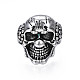 Готический панк-череп из сплава открытое кольцо-манжета для мужчин и женщин RJEW-T009-58AS-1