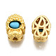 4-Hole Synthetic Turquoise Beads KK-S310-36A-2