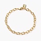 Brass Cable Chain Bracelets BJEW-H537-11G-1