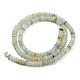Brins de perles d'amazonite de fleurs naturelles G-K343-C01-01-3