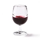 透明樹脂ペンダント  赤ワイングラス/ゴブレットチャーム  透明  38x20.5mm  穴：3mm RESI-G054-03-1