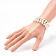 Set di braccialetti elasticizzati con perline elasticizzate di perle d'acqua dolce coltivate naturali 3 pz 3 stili BJEW-JB06266-11