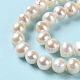Fili di perle di perle d'acqua dolce coltivate naturali PEAR-E018-38-4