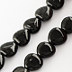 Brins de perles d'onyx noir naturel teint G-R190-10-1