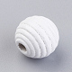 Natural Maple Wood Beehive Beads WOOD-Q030-48C-2