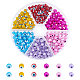 NBEADS About 240 Pcs 6 Colors Lampwork Glass Evil Eye Beads LAMP-NB0001-76A-1