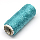 布地やDIYクラフト用品402ポリエステル縫糸コード  ダークターコイズ  0.1mm  約120m /ロール  10のロール/袋 OCOR-R027-12-2